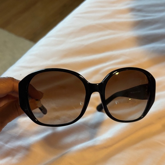 Tory Burch Black and Brown Oversized Sunglasses main image 7